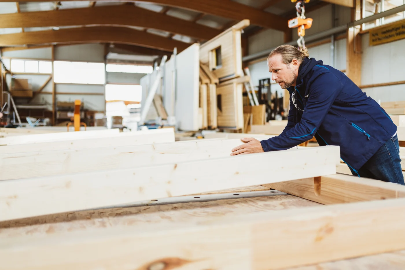 Our Process – Trusses – Kansas City, MO North Country employee building truss for Kansas City home