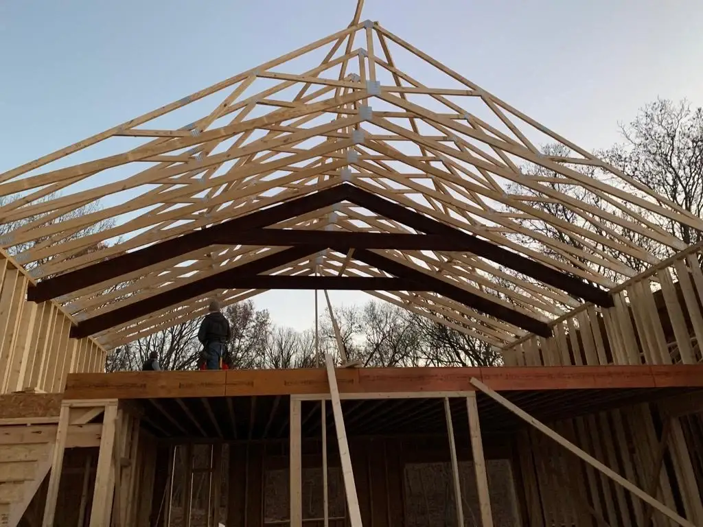 Amazing Barndominium Truss In Liberty Mo North Country Truss Image